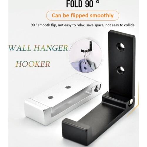 Universal Headphone Bracket Foldable Stand Aluminum Alloy Hooks Hanging Headphones Holder Wall Mount Headset Rack Accessories