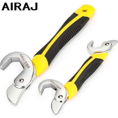 AIRAJ Universal Key Wrench Tool Set Adjustable Wrench Open Spanner Household Plumbing Pipe Pliers Garden Hold Manual Repair Tool