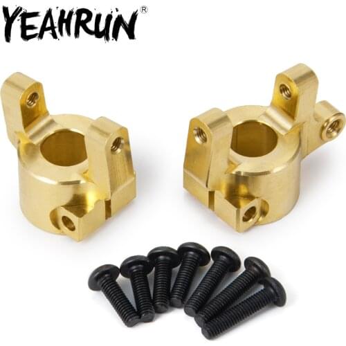 YEAHRUN Metal Front C Hub Block C Counterweight for SCX10 90046 1/10 RC Crawler Model Car Upgrade Parts