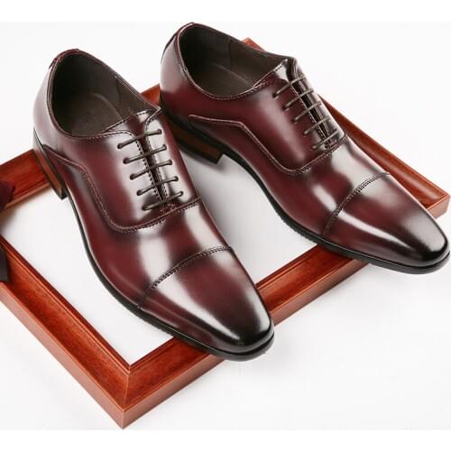 Yomior Business Men Shoes Real Leather High Quality Japanese Formal Dress Shoes Vintage Casual Wedding Cowhide Loafers Oxfords