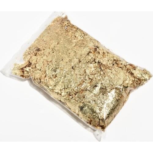 1 Pack (20g) Gold/Silver/Red Nail Art Foil Paper Irregular Aluminum Nail Foil Sticker Manicure Glitter Gel Polish Nail Tips