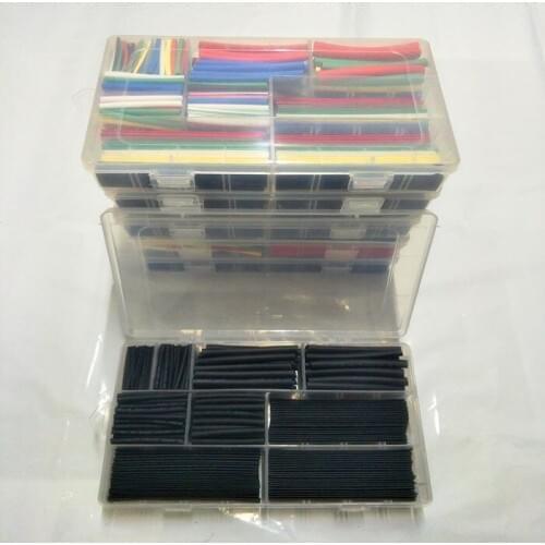 142pcs heat shrink tubing 2:1 Shrink the shrinkable tube Cable Wire black Waterproof Wrap Wire insulation Flame retardant