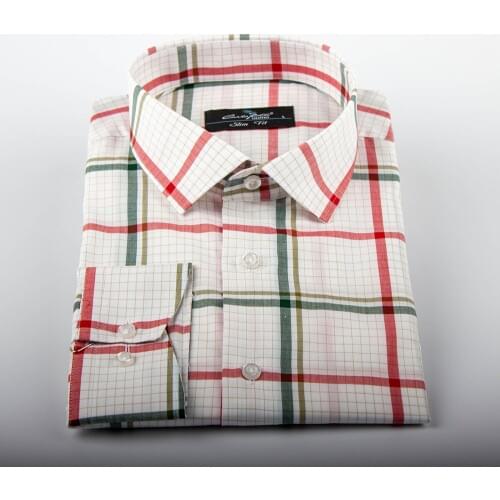 2020 High Quality Mens Business Casual Long Sleeved Printed Button Shirt Pocket Design Fabric Soft Comfortable Slim Fit