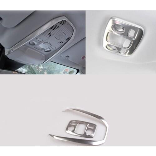 Stainless Steel For Peugeot 3008 GT Accessories 2016 2017 2018 Front Rear Reading Light Lamp Decoration Cover Trim Frame 2pcs