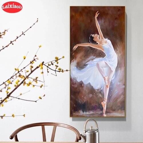 Diamond Painting Hot selling home art dancing woman all Drill Square DIY Diamond Embroidery Cross Stitch Mosaic round Home Decor