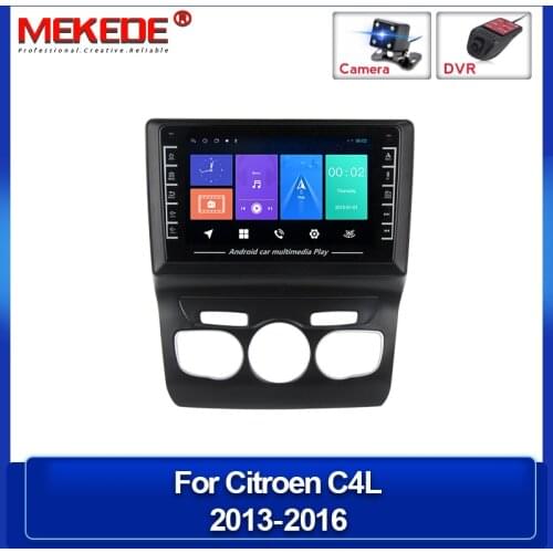 2Din Android Car Autoradio Stereo Multimedia Player For Citroen C4 C4L 2013 2014 2015-2017 Radio GPS Navigation Support Carplay