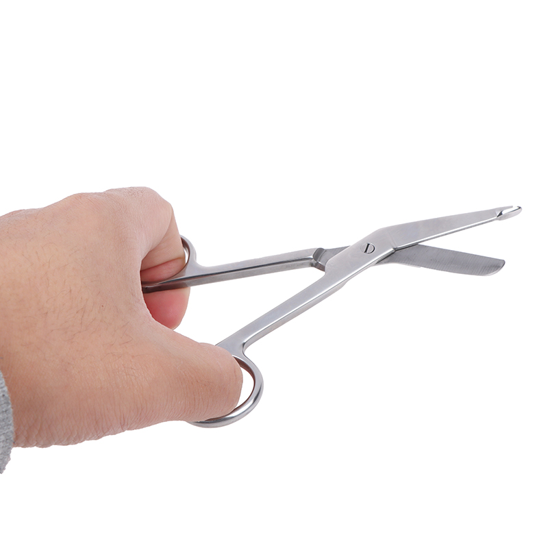 Stainless Steel Bandage Scissors 14cm Nursing Scissors for Medical Home Use