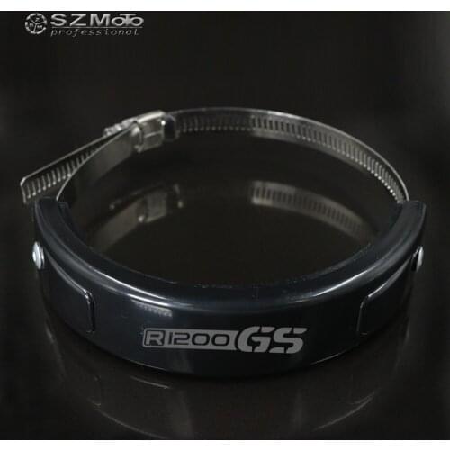 For BMW R1200GS R1200 Silencer Round Oval Exhaust Protector Can Cover Aluminum Motorcycle Accessories 100MM-140MM Protect LOGO