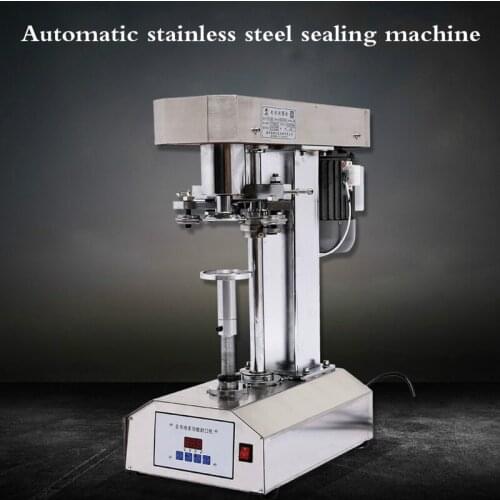 Electric can sealing machine durable stainless steel sealing machine tinplate can sealing machine