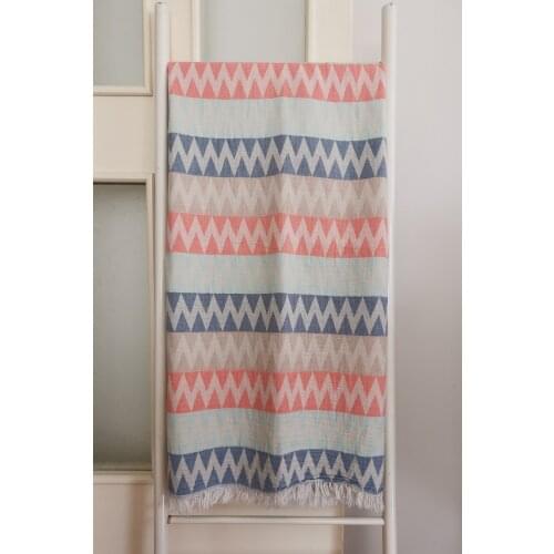 Cotton Pestemal Beach Towel Double Layer Bathroom Accessories Spa Sauna Turkish