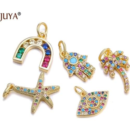 JUYA Fashion Charms Pendants Jewelry Making Luxurious Crystal Pendants For DIY Necklace Bracelet Woman Trendy Accessories
