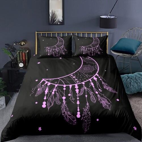 Moon Printed 3D Bedding Set Luxruy Home Textiles Duvet Cover&Pillowcase 2/3 Pcs Bedroom Single Twin Queen King Size Quilt Cover
