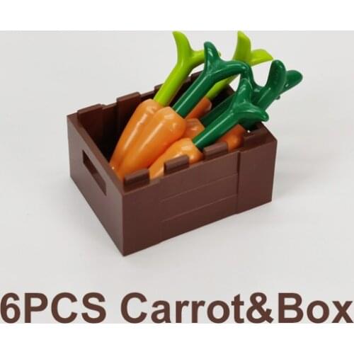 Carrot&Container Box Building Blocks Compatible Major Brand Kids Assembled Toys 30150 Early Learning MOC Handmade Design