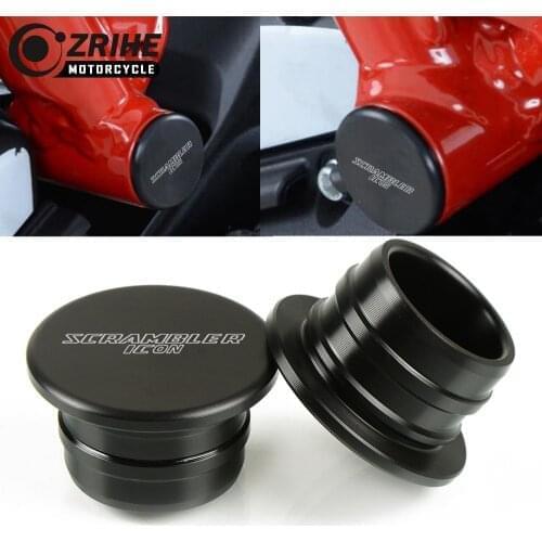 Motorcycle Frame Hole Caps Decor Cover Plugs Kit Cap Frame Hole Cover Frame Plug For Ducati Scrambler Icon 2015 2016 2017