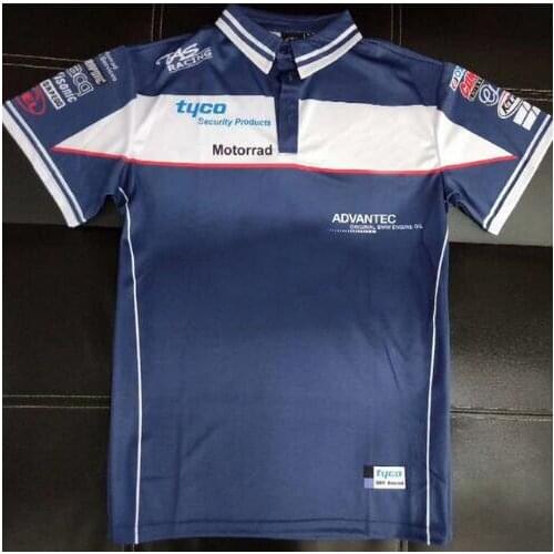 Moto Racing Mens Short Sleeve Rally Quick Dry T-Shirt Tyco gp Motorrad Motocross Polo Shirt Motorsport Casual Tee For Bmw Team