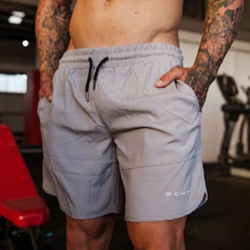 2021 New Men Gyms Fitness Shorts Bodybuilding Joggers Summer Quick-dry Cool Short Pants Male Casual Beach Brand Sweatpants