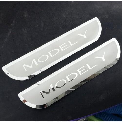 Stainless Steel Door Sill Scuff Plates for Tesla Model Y
