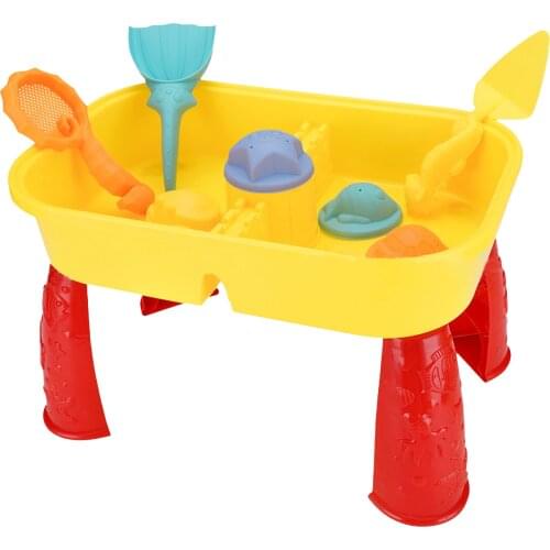 2021 New Beach Sand Toys Set Kids Water Sand Play Table With Accessories Summer Beach Sandpit Toy Outdoor Beach Family Play Set