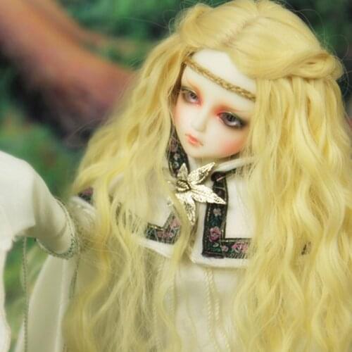 1/3 1/4 1/6 1/8 Fashion Wavy Hair Wig High Temperature Wire For BJD Doll Wig