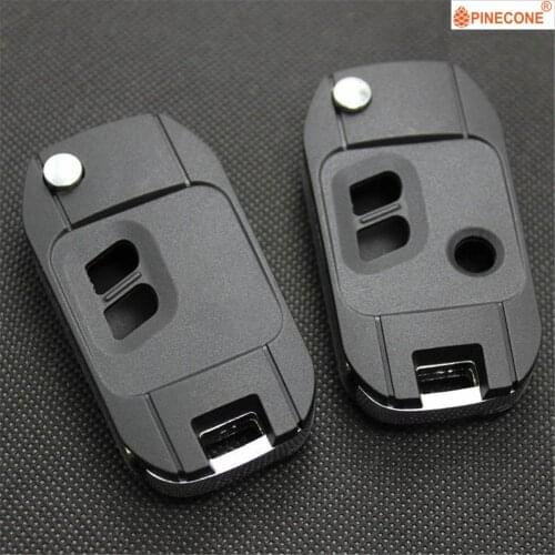 PINECONE for SUBARU FORESTER OUTBACK LANCER LEGACY 2/3 Button DAT17 Blade Modified Upgrade Flip Folding Car Spare Key Fob Shell