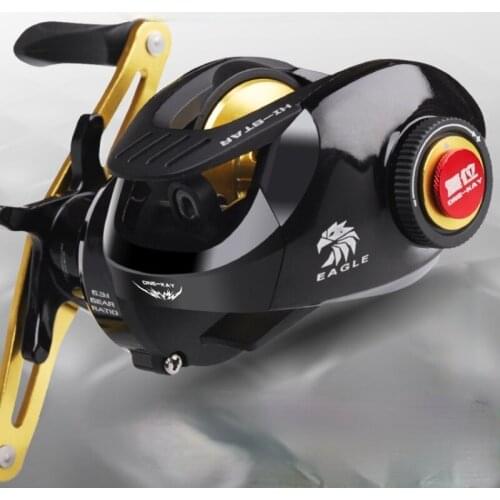 Raft/Boat Vessel Baitcast Fishing Reel Saltwater Rock Wedkarstwo Wheels 7.2:1 High Speed for Black Fish 10KG Max Drag