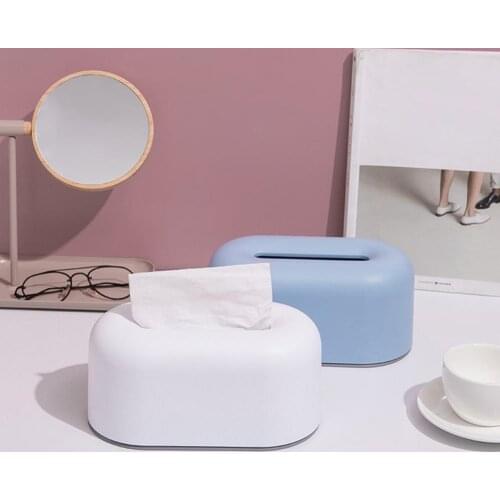 Nordic Style Tissue Box Creative Cute Convenient to Use ABS Napkin Holder Simple Living Room Napkin Storage Box