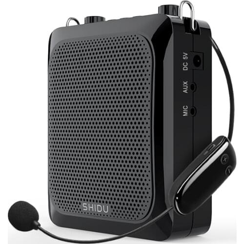 SHIDU 25W Ultra Portable Mini Audio Bluetooth Speaker Recording UHF Wireless Microphone Voice Amplifier For Teachers Tourist S28