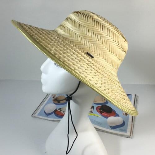 Sun hat bamboo woven hat farmers garden breathable summer hat outdoor leisure sun straw hat for men and women spring and summer