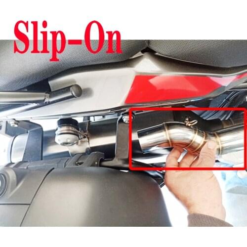 TRK502 Slip On Motorcycle Exhaust Middle Link Pipe For TRK 502X 502 X Mid Escape Moto Racing System Dirt Bike Motorcross ATV