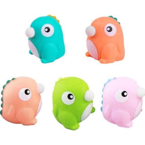 1pcs Mochi Squishy Animal Toys Stress Relief Toys Mochi Baby Dinosaur Spit Bubbles Mini Animals Cute Kawaii Decompression Toy