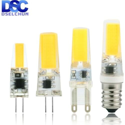 4pcs/lot LED G4 G9 E14 3W 6W Light Bulb AC/DC 12V 220V LED Lamp COB Spotlight Chandelier Replace Halogen Lamps Cold/Warm white