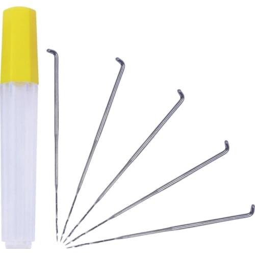 5PCS Wool Felt Needles Set Practical Felting Needles Pin Tool Wooden Handle Sewing Kit Wool Pins Knitting with Bottle