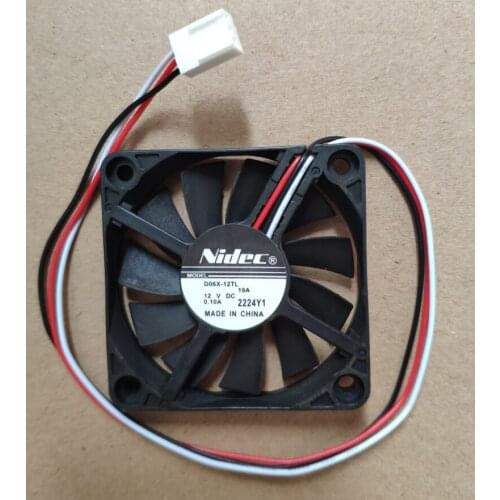 Original 60*60*10mm 6cm D06X-12TL 12V 0.1A projector cooling fan low noise