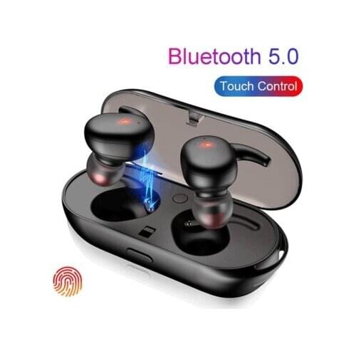 Wireless In-ear Headset Bluetooth 5.0 Touch Stereo For Business Sports