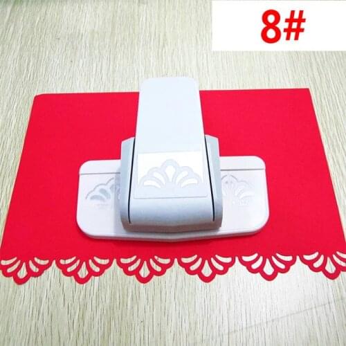 Big size Fancy border punch flower design embossing punch scrapbooking handmade edge device DIY paper cutter Craft gift 8