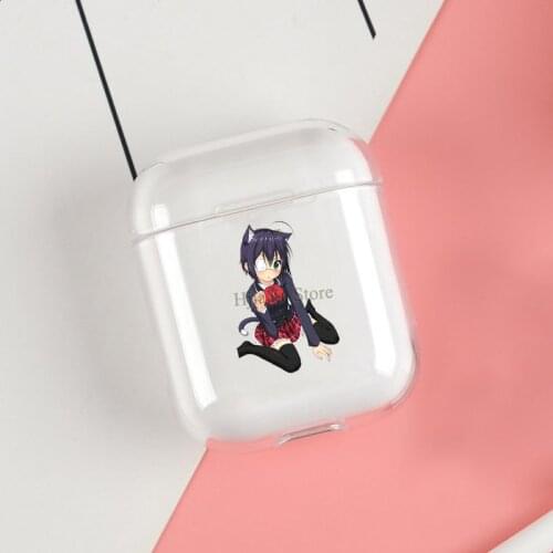 Rikka Neko Takanashi Cases For Apple AirPods 1 2 Case Clear Wireless Bluetooth Earphone Case Protective Shell