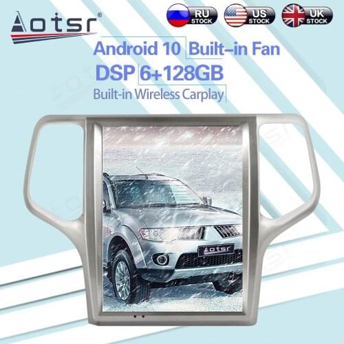 For Jeep Grand Cherokee 2008 -2013 6+128GB Radio Android 10 Car Stereo Wireless Carplay GPS Navigation DSP Car Multimedia Player