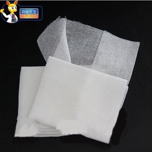 DR.ROOS 15Pcs 80x100mm 8 Layer Medical Sterile Gauze Pads Sponges First Aid Wound Care Bandages