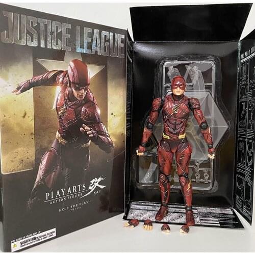 The Flash Action Figure Play Arts Joints Moveable Model Toys 30cm