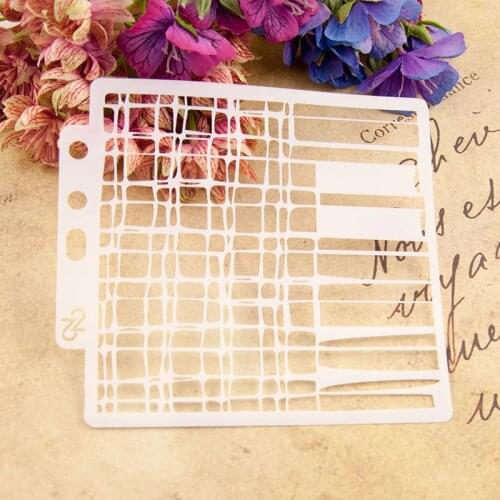 Geometric Patteen Layering Stencils For DIY Craft Painting Scrapbooking Walls Painting Stamp Album Decorative Craft Embossing