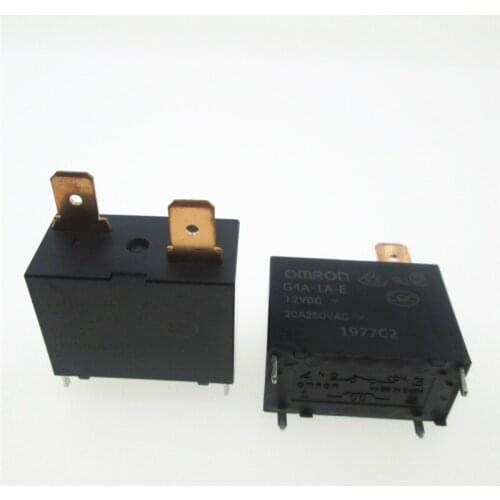 HOT NEW Air conditioning water heater 12V relay G4A-1A-E-12VDC G4A-1A-E 12VDC G4A1AE 12VDC 12V DC12V 20A 250VAC 4PIN