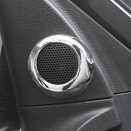 Chrome Front Interior Door Speaker Cover Trim for 2014-2021 Toyota - Decoration Accessories