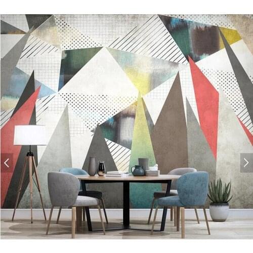 Custom 3D papel de parede, abstract geometric mural for living room bedroom sofa background wall home decor wallpaper