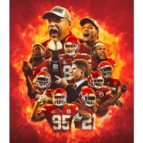 JMINE Div 5D American Football Soccer celebrity Fire Sports Full Diamond Painting kits art Portrait 3D paint by diamonds