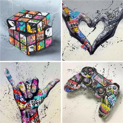 MTdiyart 5d Diy Diamond Painting Rubiks Cube Full Square/Round Mosaic Embroidery Fantasy Floral Diamond Art Wall Decor