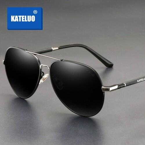 KATELUO 2020 Classic Mens Sunglasses Polarized UV400 Lens Male Sun Glasses Military Quality Driving Glasses For Men K6600