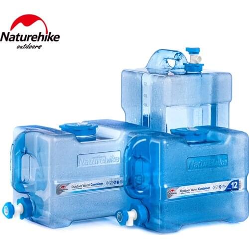 Naturehike Food Grade PC Water Container Outdoor Large Capacity Water Bucket Hiking Camping Water Tank With Faucet