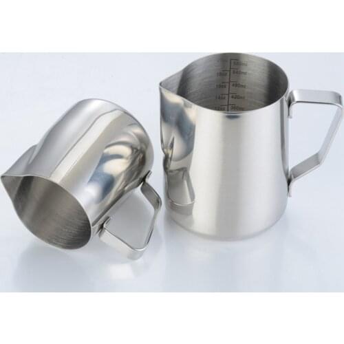 Stainless Steel Milk Frothing Pitcher for Espresso Machines, Latte Art