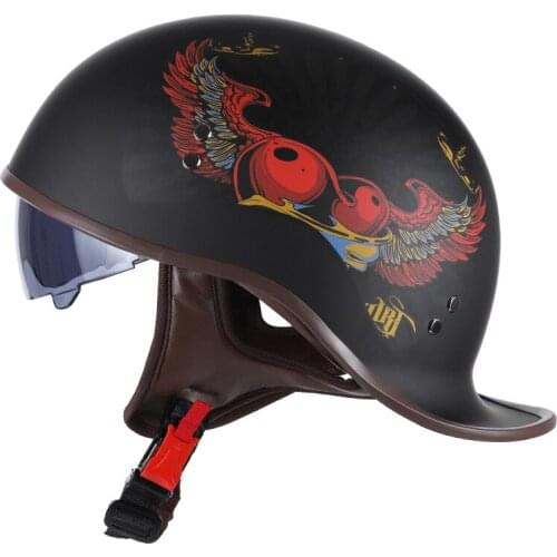 Motorcycle Helmet Retro Scorpion Helmet Prince Helmet Skull Moto Helmet Men Motorbike Helmet Women Riding Helmet Capacete 349
