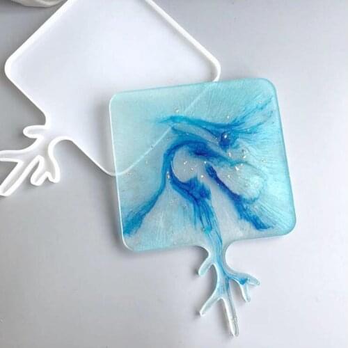 New Transparent Silicone Mould Resin Decorative Craft DIY Antler pressure mud board tray Mold epoxy resin molds for jewelry
